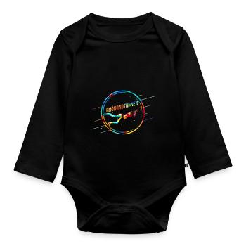 Rhönradturnen Geschenk - Baby Bio-Langarm-Body - Schwarz - Vorne