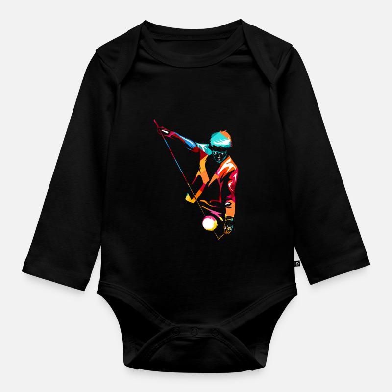diabolo - Body Bébé bio manches longues - noir