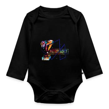 Pathologe Pathologie - Baby Bio-Langarm-Body - Schwarz - Vorne