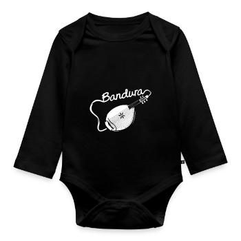 Bandura - Baby Bio-Langarm-Body - Schwarz - Vorne