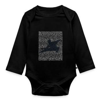 Tai chi - Organic Longsleeve Baby Bodysuit - black - Front