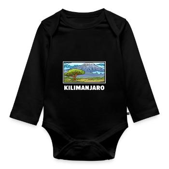 Kilimandjaro - Body Bébé bio manches longues - noir - Devant