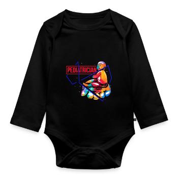 Pediatrician - Organic Longsleeve Baby Bodysuit - black - Front