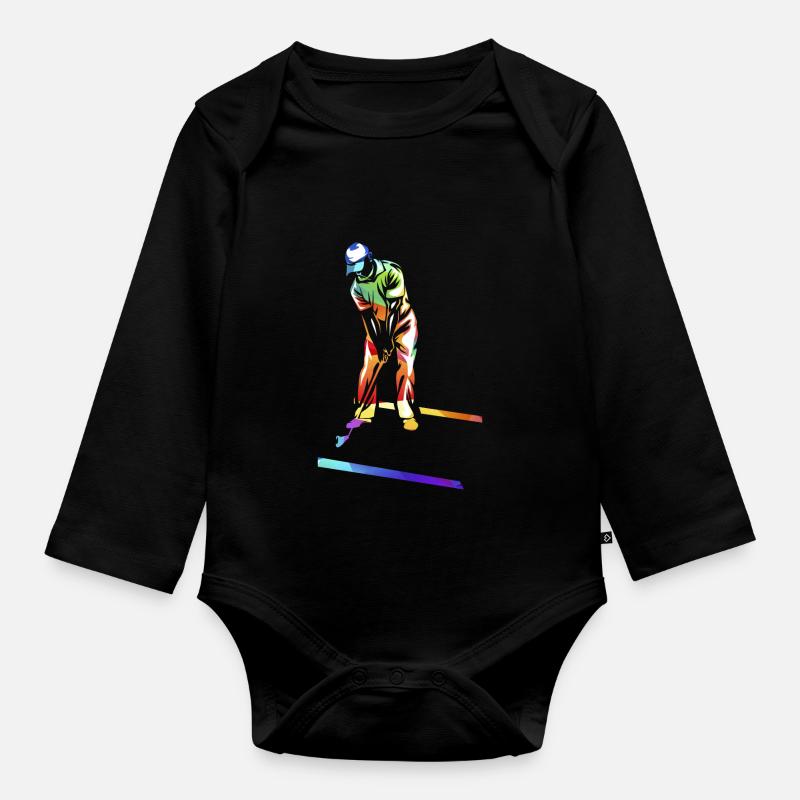 -golf - Body Bébé bio manches longues - noir