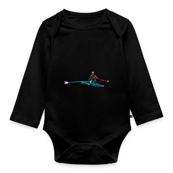 Aviron - Body Bébé bio manches longues - noir - Devant