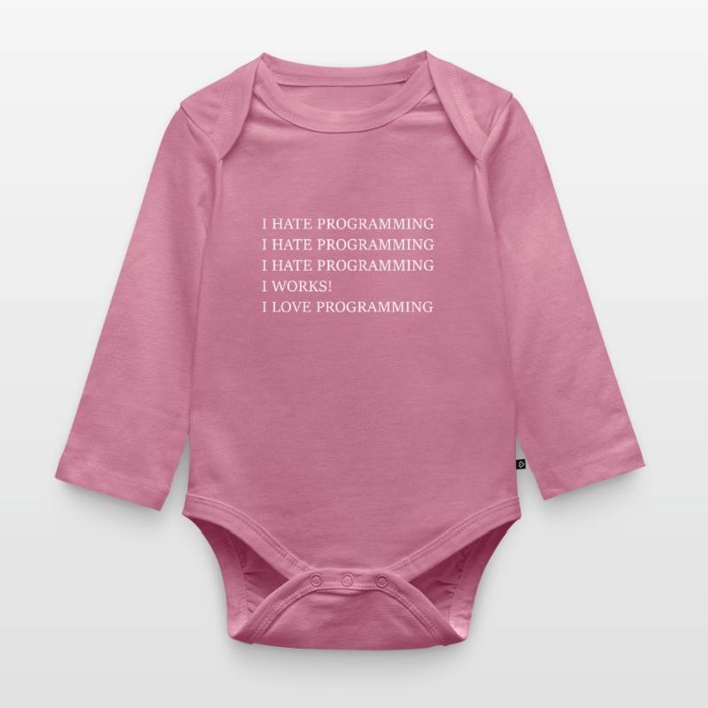 programming programming Organic Longsleeve Baby Bodysuit