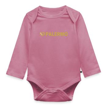 Palerme fierté - Body Bébé bio manches longues - mauve - Devant