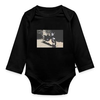 Fresko MZ TS - Baby Bio-Langarm-Body - Schwarz - Vorne