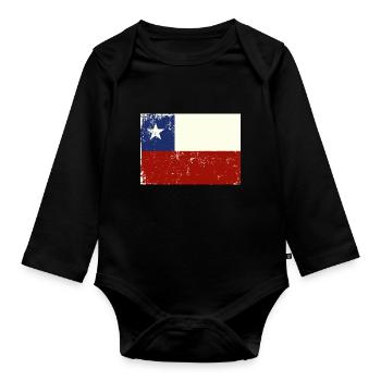 Chile - Organic Longsleeve Baby Bodysuit - black - Front