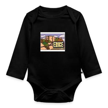 Castle of Venus Erice - Organic Longsleeve Baby Bodysuit - black - Front