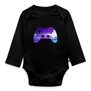 controller - Baby Bio-Langarm-Body - Schwarz - Vorne