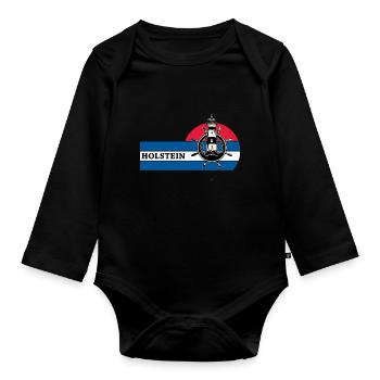 Holstein 1900 Kiel - Baby Bio-Langarm-Body - Schwarz - Vorne