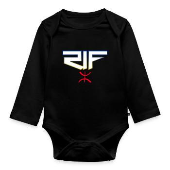 Rif - Body Bébé bio manches longues - noir - Devant