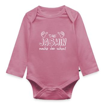 jasmin - Baby Bio-Langarm-Body - Mauve - Vorne