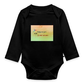 Arthin new year - Baby Bio-Langarm-Body - Schwarz - Vorne