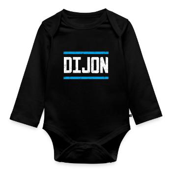 Dijon - Baby Bio-Langarm-Body - Schwarz - Vorne