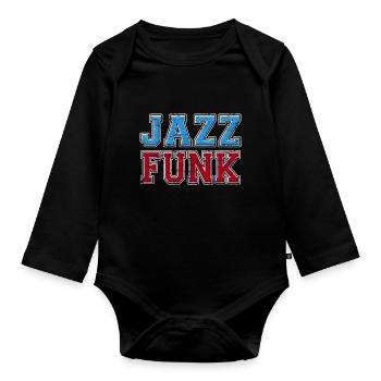 Jazz Funk Grunge - Organic Longsleeve Baby Bodysuit - black - Front
