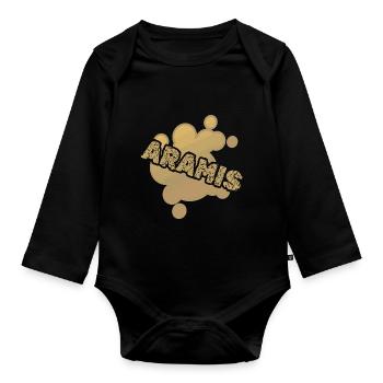 Bébé Aramis - Body Bébé bio manches longues - noir - Devant