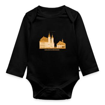 Blankenhain Schloss Crimmitschau Museum Sachsen - Organic Longsleeve Baby Bodysuit - black - Front