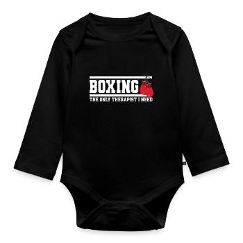 Ich kann keinen BOX-BESTSELLER 🌟🌟 haben - Baby Bio-Langarm-Body - Schwarz - Vorne