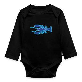 Hummer - Baby Bio-Langarm-Body - Schwarz - Vorne