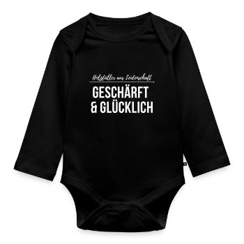 Holzfäller aus Leidenschaft 3 - Baby Bio-Langarm-Body - Schwarz - Vorne