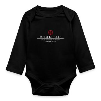 Ankerplatz Bremerhaven - Baby Bio-Langarm-Body - Schwarz - Vorne