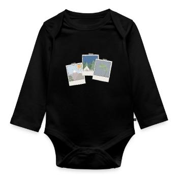 Bilder Trio - Baby Bio-Langarm-Body - Schwarz - Vorne