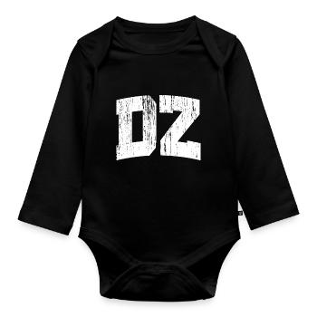 DZ vintage style - Body Bébé bio manches longues - noir - Devant