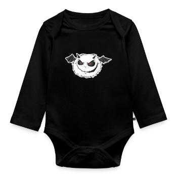 Grummelhummel Teufel - Baby Bio-Langarm-Body - Schwarz - Vorne