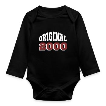 Original 2000 - Baby Bio-Langarm-Body - Schwarz - Vorne