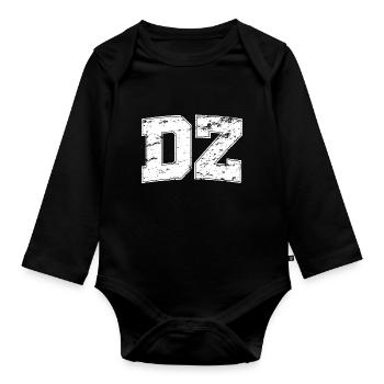 DZ vintage style - Body Bébé bio manches longues - noir - Devant