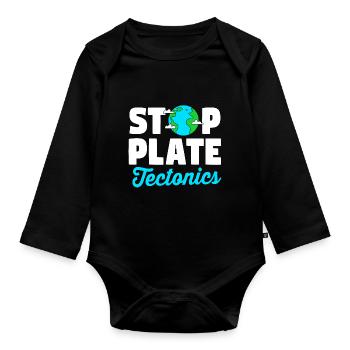 Géologue - Body Bébé bio manches longues - noir - Devant