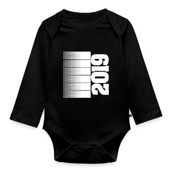 Leisure time 2019 - Organic Longsleeve Baby Bodysuit - black - Front