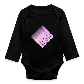 1995 - Baby Bio-Langarm-Body - Schwarz - Vorne