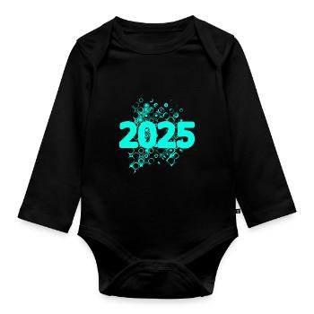2025 - Body Bébé bio manches longues - noir - Devant