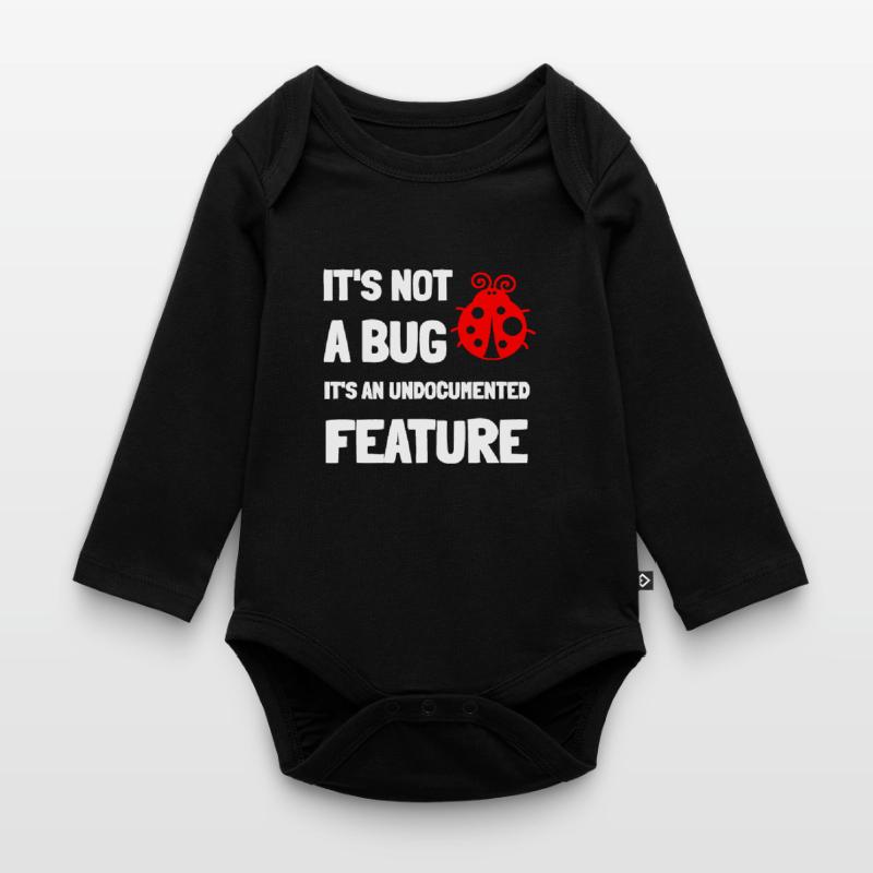 Informatik Informatiker Witz lustiger Spruch Coder Baby Bio-Langarm-Body