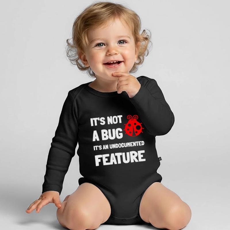 Informatik Informatiker Witz lustiger Spruch Coder Baby Bio-Langarm-Body