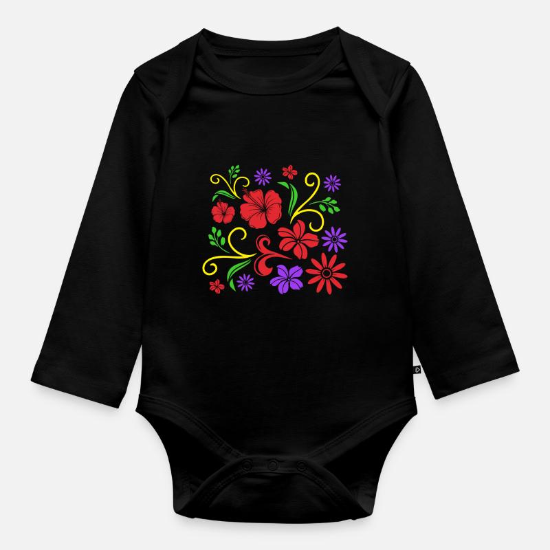 Ukraine - Body Bébé bio manches longues - noir