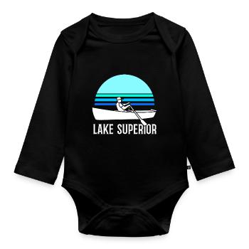 Great Lakes - Baby Bio-Langarm-Body - Schwarz - Vorne