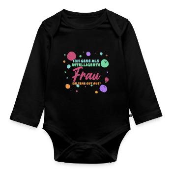Costume de carnaval Carnaval - Body Bébé bio manches longues - noir - Devant