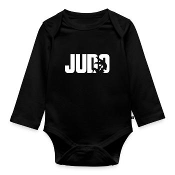 JUDO SHIRT - Organic Longsleeve Baby Bodysuit - black - Front