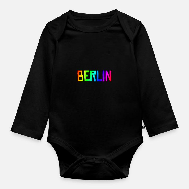 Berlin - Body Bébé bio manches longues - noir