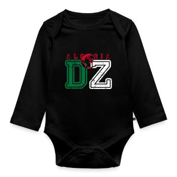 DZ - Body Bébé bio manches longues - noir - Devant