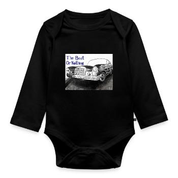 The best or nothing - Organic Longsleeve Baby Bodysuit - black - Front