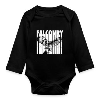 Falkner - Baby Bio-Langarm-Body - Schwarz - Vorne