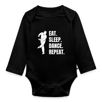 Dancer Dance Teacher Gift Dancing Dance Sport Hobby - Organic Longsleeve Baby Bodysuit - black - Front