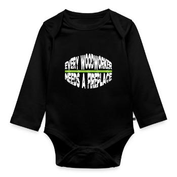 charpentier cite des tshirts bingo hall tshirts - Body Bébé bio manches longues - noir - Devant