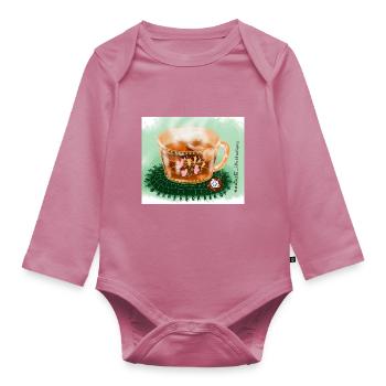Tee Pause - Baby Bio-Langarm-Body - Mauve - Vorne