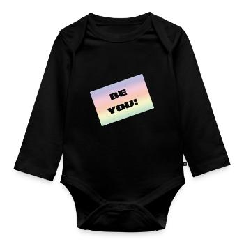 BE YOU - Baby Bio-Langarm-Body - Schwarz - Vorne